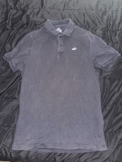 Hollister Must-Have Collection Polo Shirt - Size Large in Black