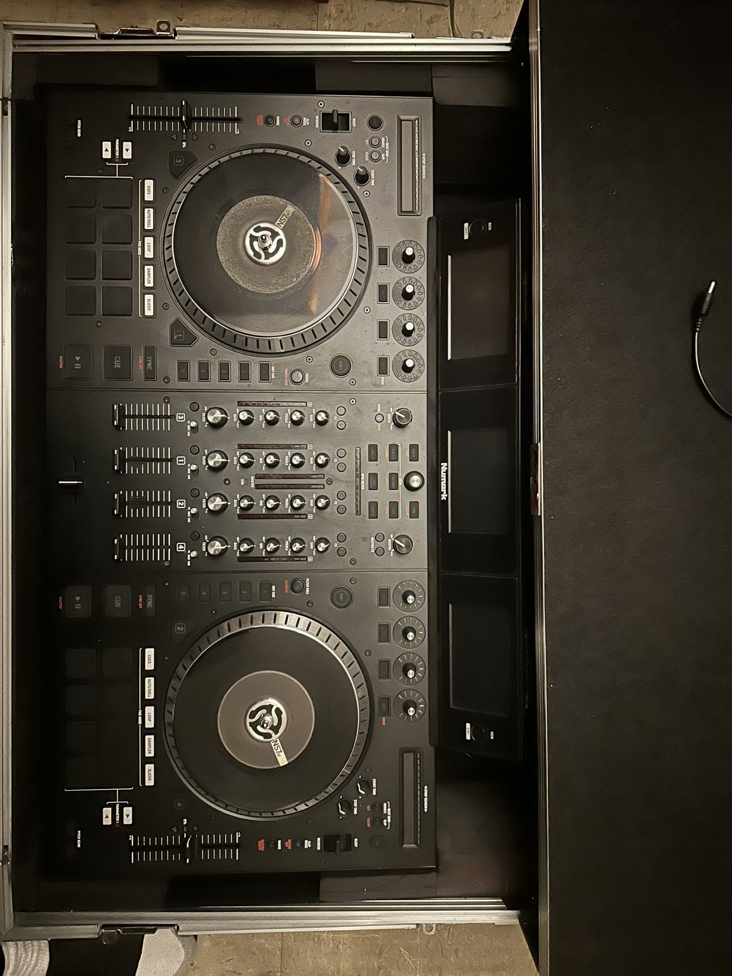 Numark NS7III | 4-Channel Motorized DJ Controller & Mixer with Screens