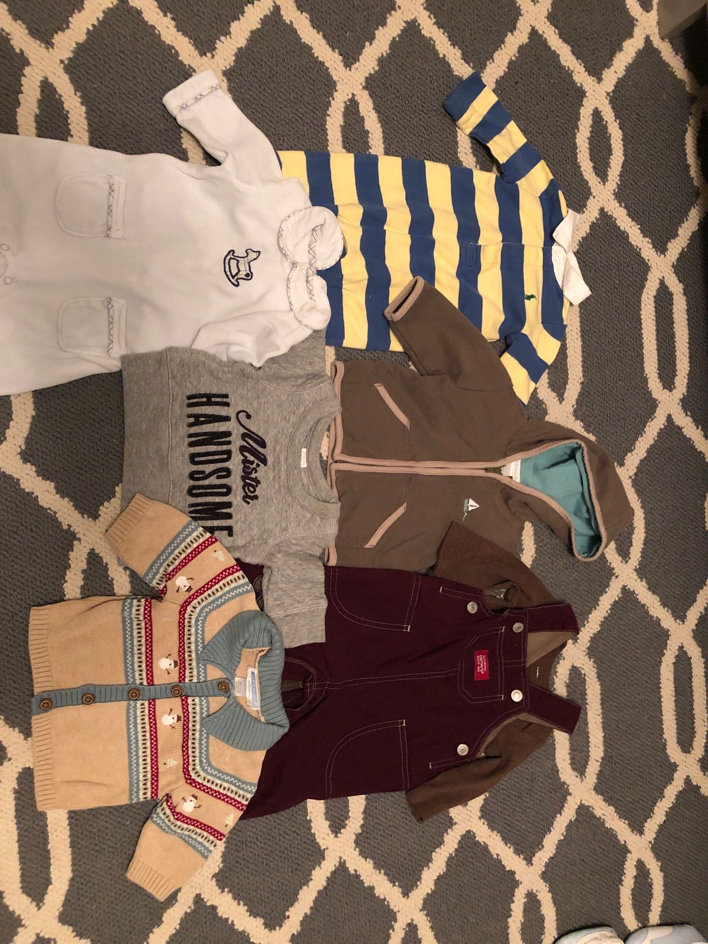 baby boy clothes fall/winter 0-3 months