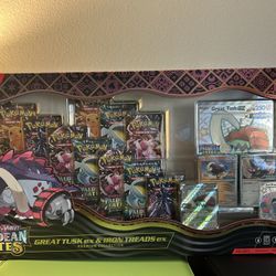 Pokémon Paldean Fates Premium Collection Sealed – 11 Booster Packs + Promos 