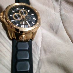 Versace Watch  Gold & Black