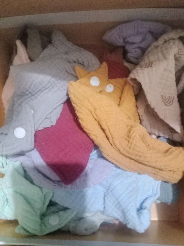 25 Pieces Muslin Cloth Baby Bib