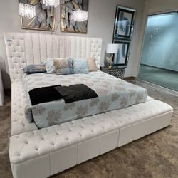 King Bed Frame With Storage 