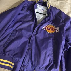 Lakers Chalkline Satin Jacket