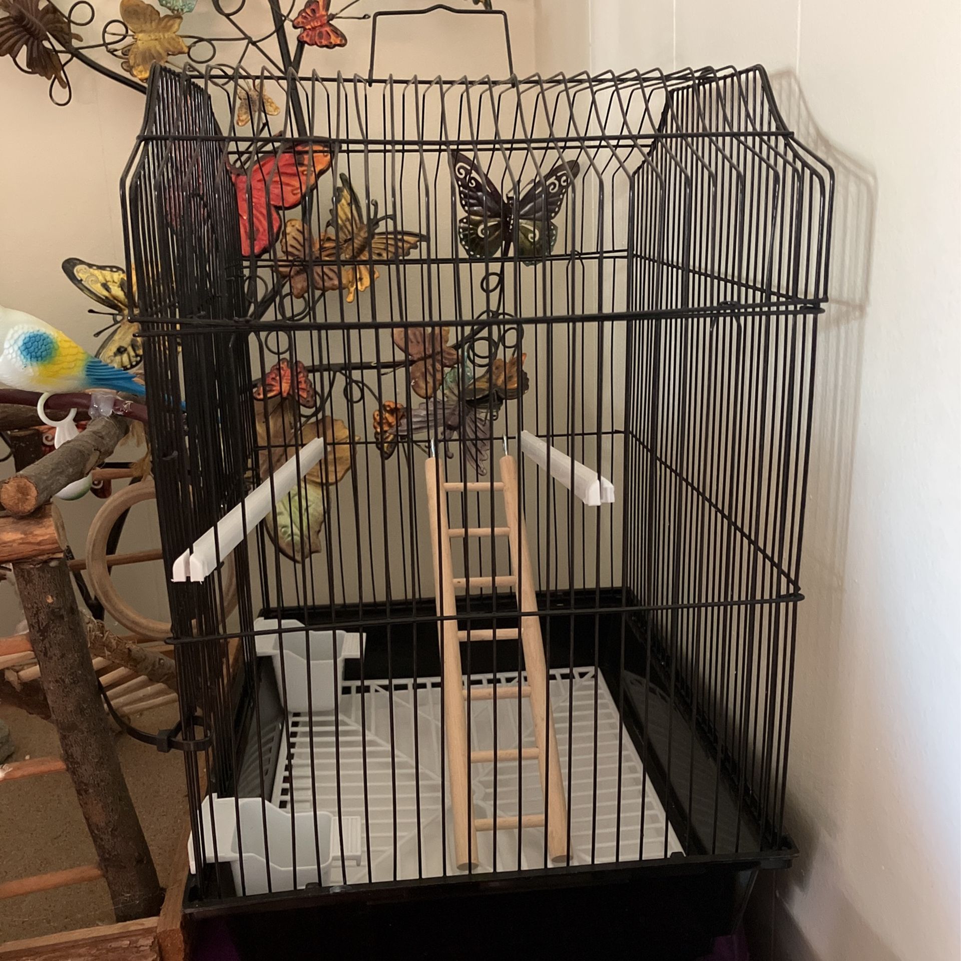 Bird Cage And Play Pin