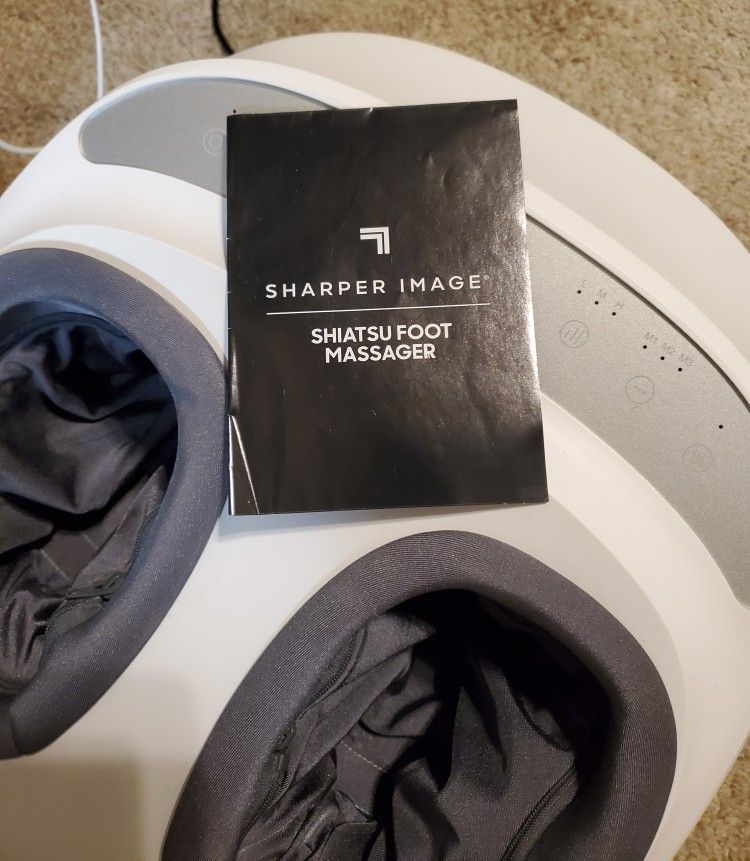 NEW Sharper Image SHIATSU FOOT MASSAGER + HEAT!