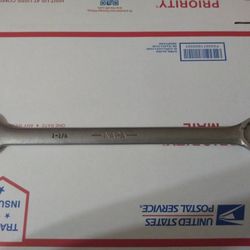 Vintage Large Napa 1 1/8 Box End Combination 12 Point Wrench 15" Long