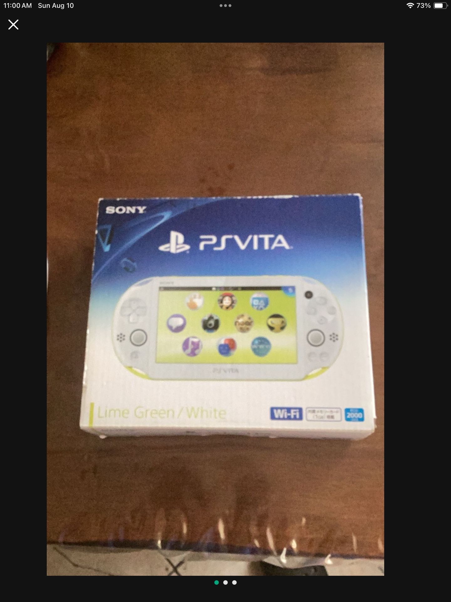 -Lime Green White PS Vita Slim 2000-