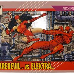 1991 Impel Marvel Daredevil Vs Elektra #95 Trading Card Near Mint