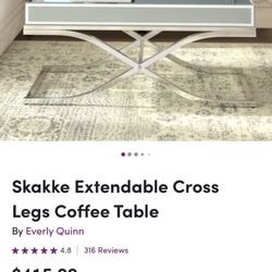 Glass Mirror Coffee Table - In Excellent Condition 