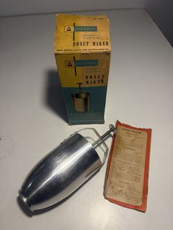 Vintage 1950's Maid of Honor aluminum Donut Maker — in Original Box!