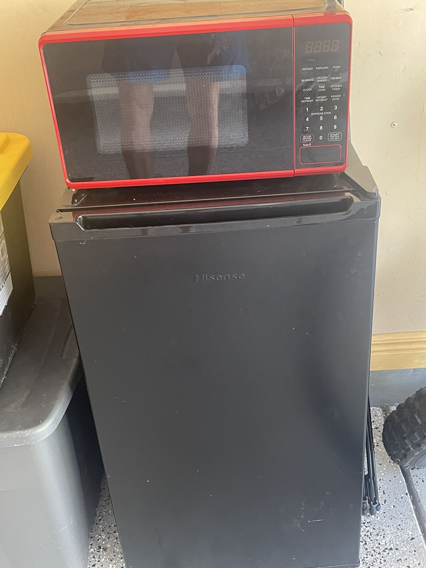 Minnie Fridge and Microwave