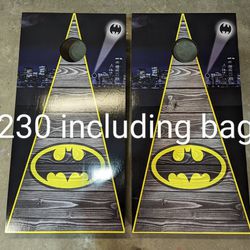 Batman Cornhole Boards With Bags