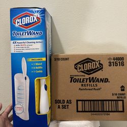 Clorox Toilet Wand system 36 disposable loo scrubber refills Disinfect cleaN NEW