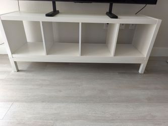TV stand Ikea Kallax with base