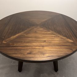 Solid Wood Expandable Dining Table