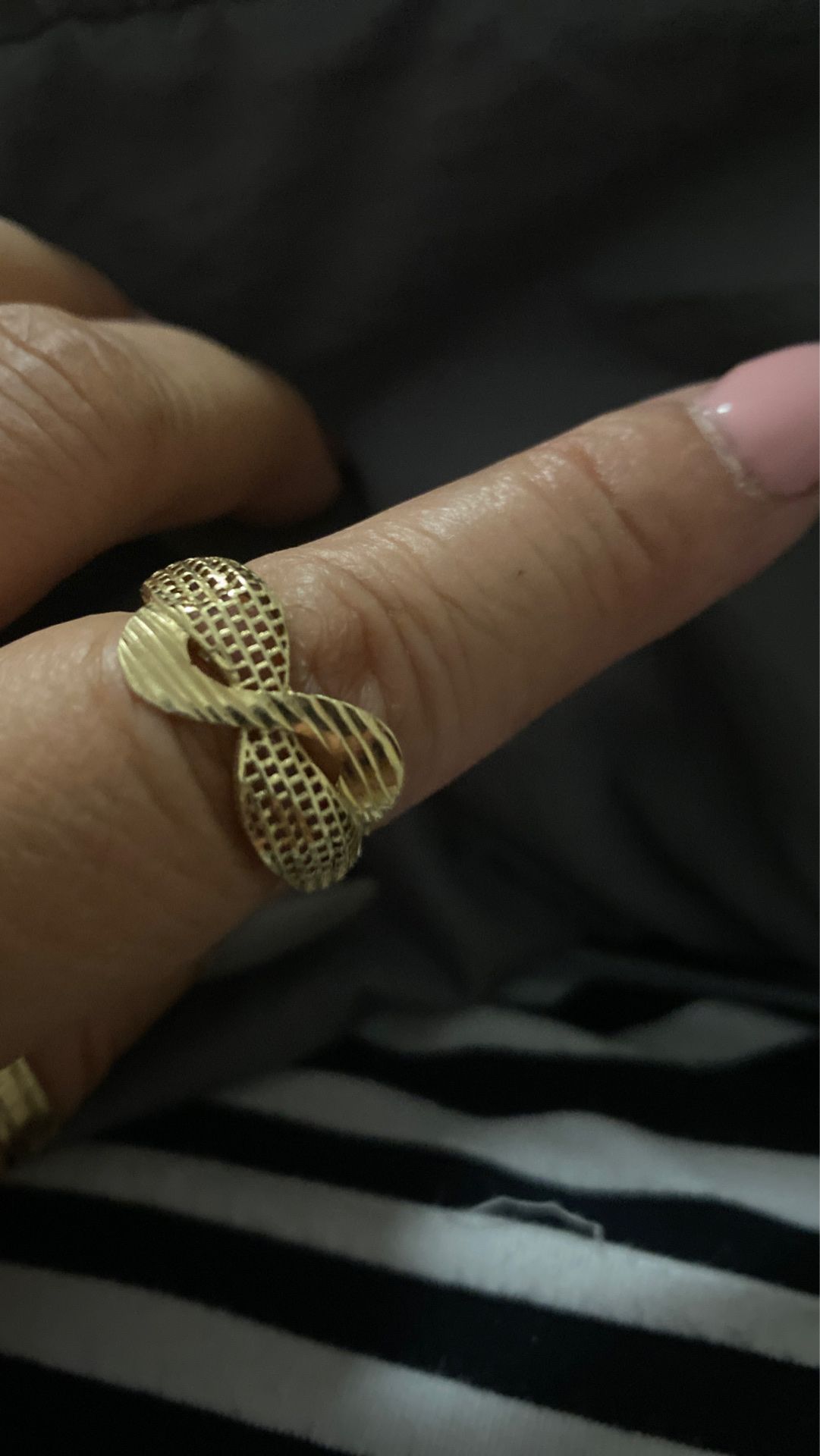 Gold infinity ring