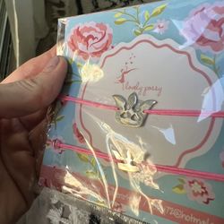 925 Sterling Silver Momy And Me Crown Symbol Thread Bracelet 