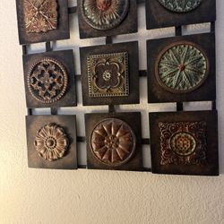 Vintage Costco Metal Wall Art Picture Hanging 