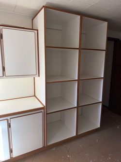 Cabinets and shelves