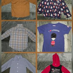 Boys clothing bundle size 3T–4T (6 pieces, dressy + casual)