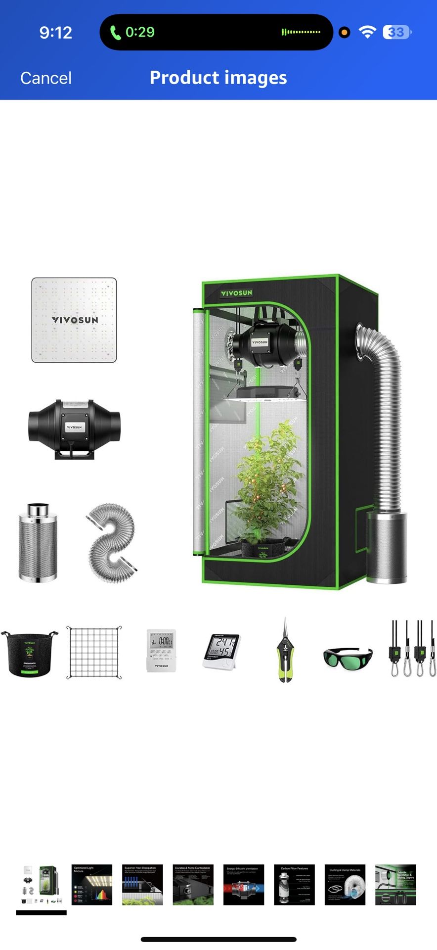 grow tent 2 x 2 ft