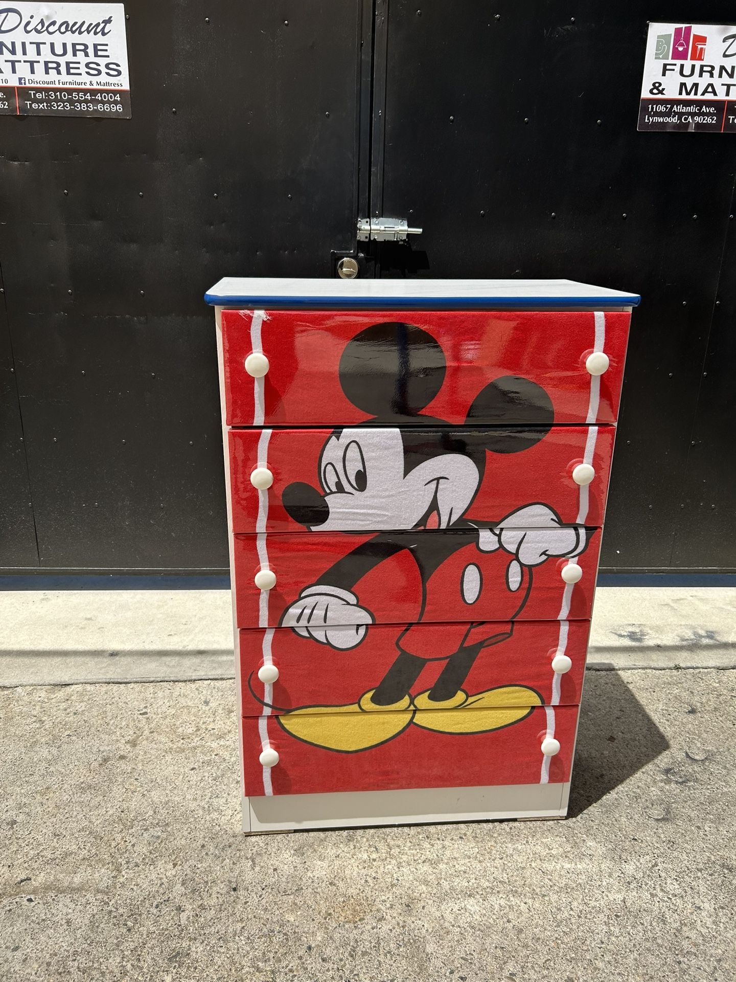 5 Drawers Mickey Dresser Available In Different Characters