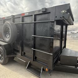 New 14ft Long Hydraulic Dump Trailer Fully Loaded 💥