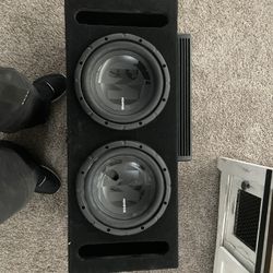 Custom Subwoofer with 2 amps 