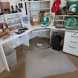 Office Computer Corner Furniture,  Bookcase, File Cabinet FREE