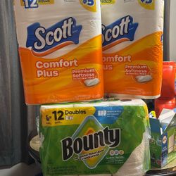 Toilet Paper N Paper Towels N Mouthwash $20 