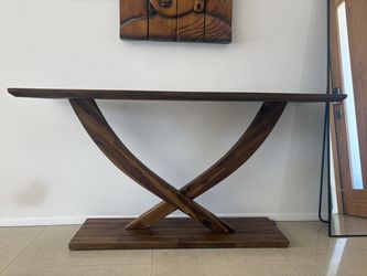 Solid Wood Console Table – Unique Design