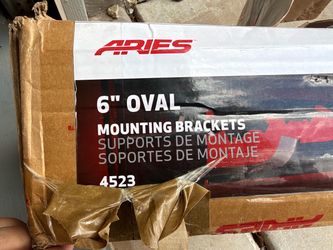 Aries 6" Oval Step Bar Mounting Brackets