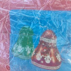3 New Blow Up Bell Ornaments 