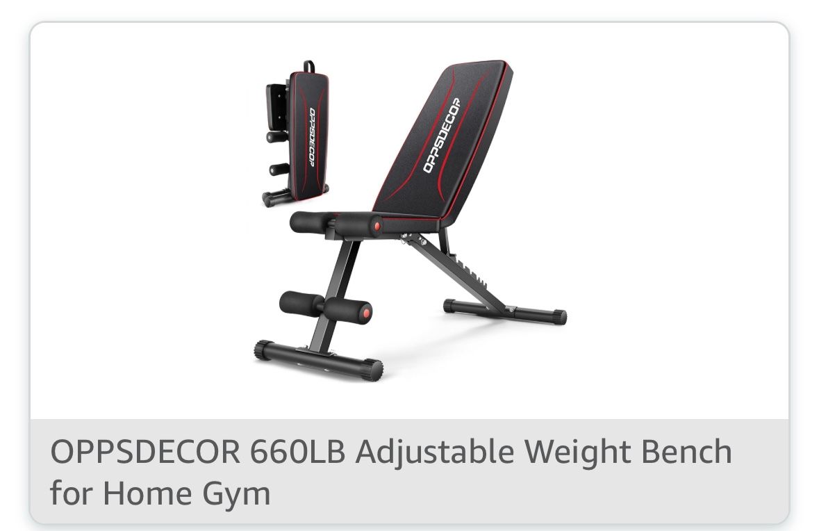 Weight Bench Never Used