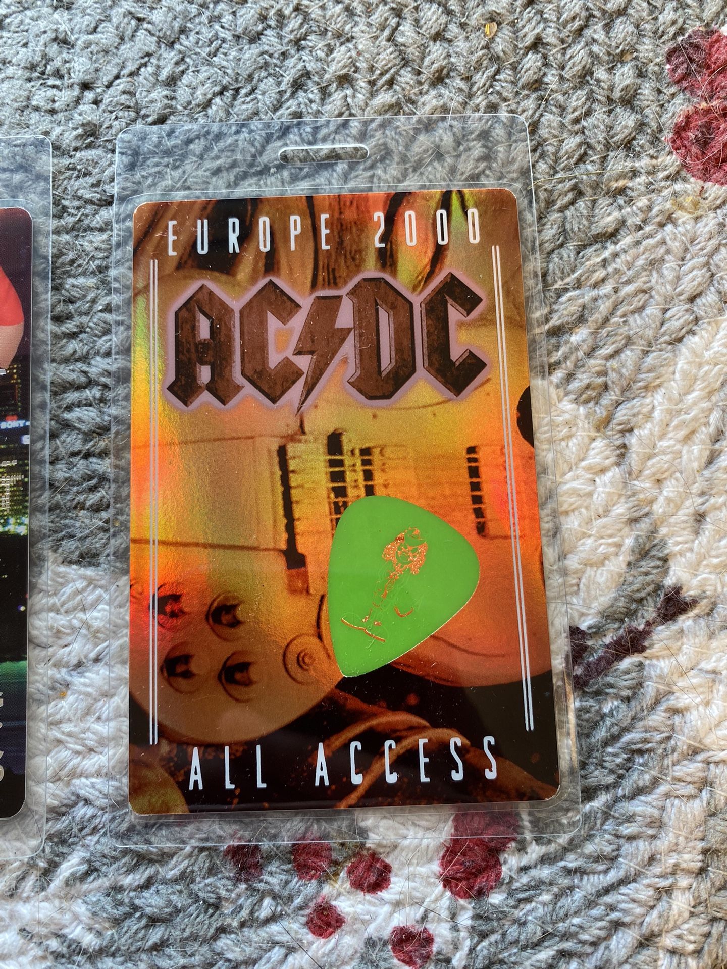 Collectible AC/DC Tour Passes