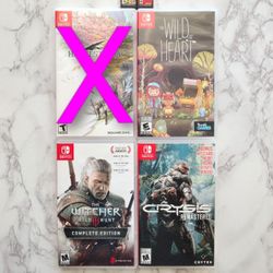 Nintendo Switch games Witcher, Crysis, Wolfenstein And More!   READ DESCRIPTION    
