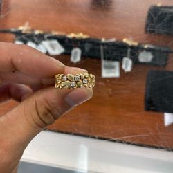 14k Gold Nugget Ring 