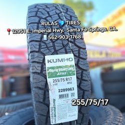 255/75/17 KUMHO ROAD VENTURE AT52 ¤Brand new tires / Llantas nuevas ¤