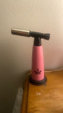 Pink Butane Torch Lighter with Stand