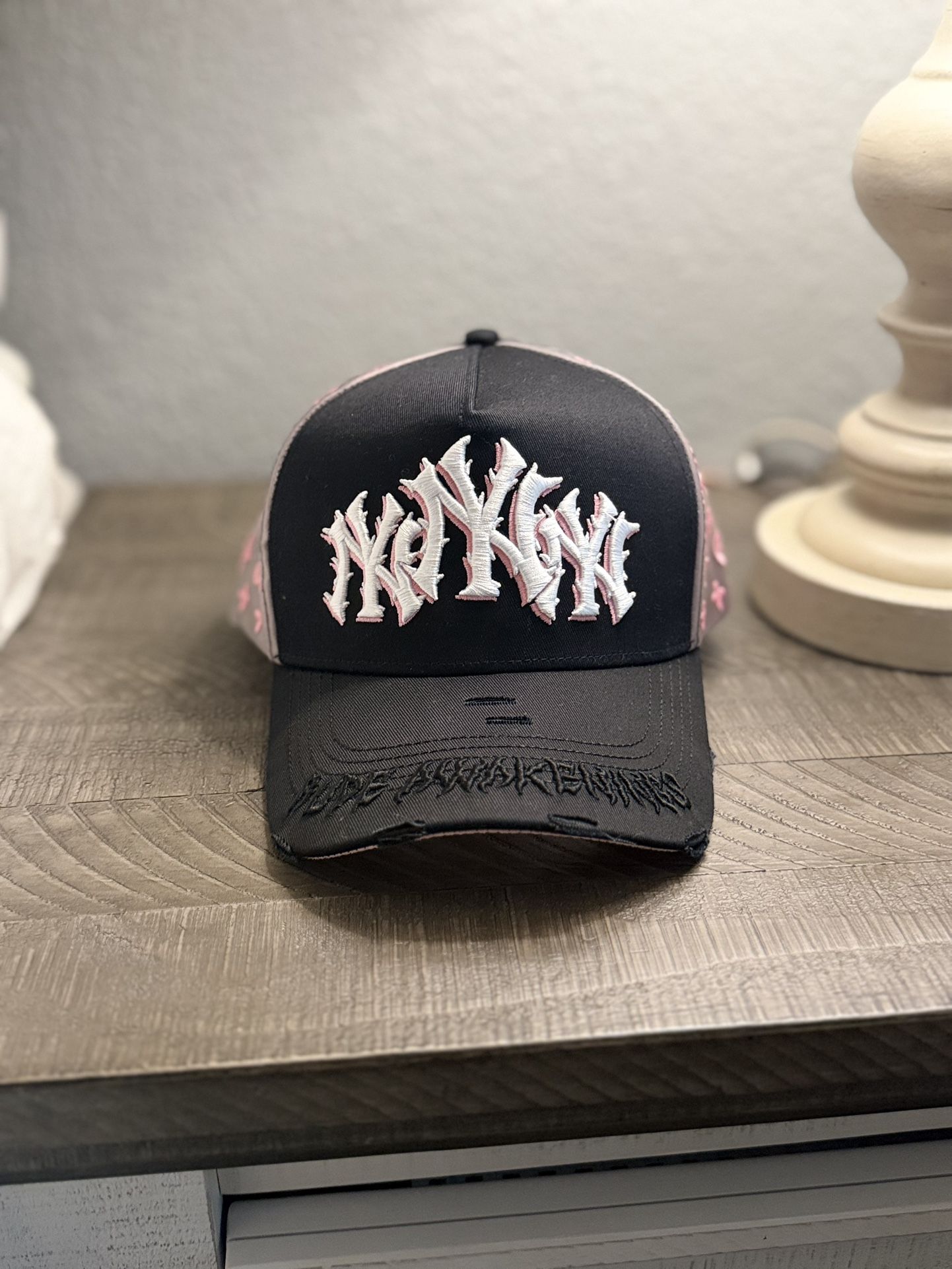 Rude Awakenings Pink NY Hat