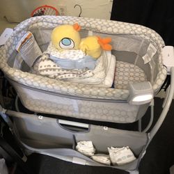 Baby Bassinet And Clothes 