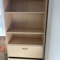Credenza And Book Shelf