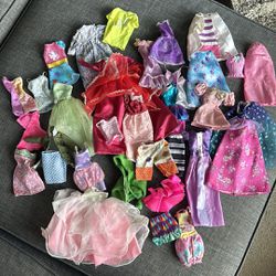 Lot of Vintage Barbie Clothing & Shoes