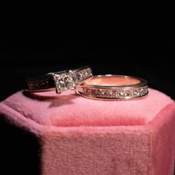 Engagement And Wedding Ring 