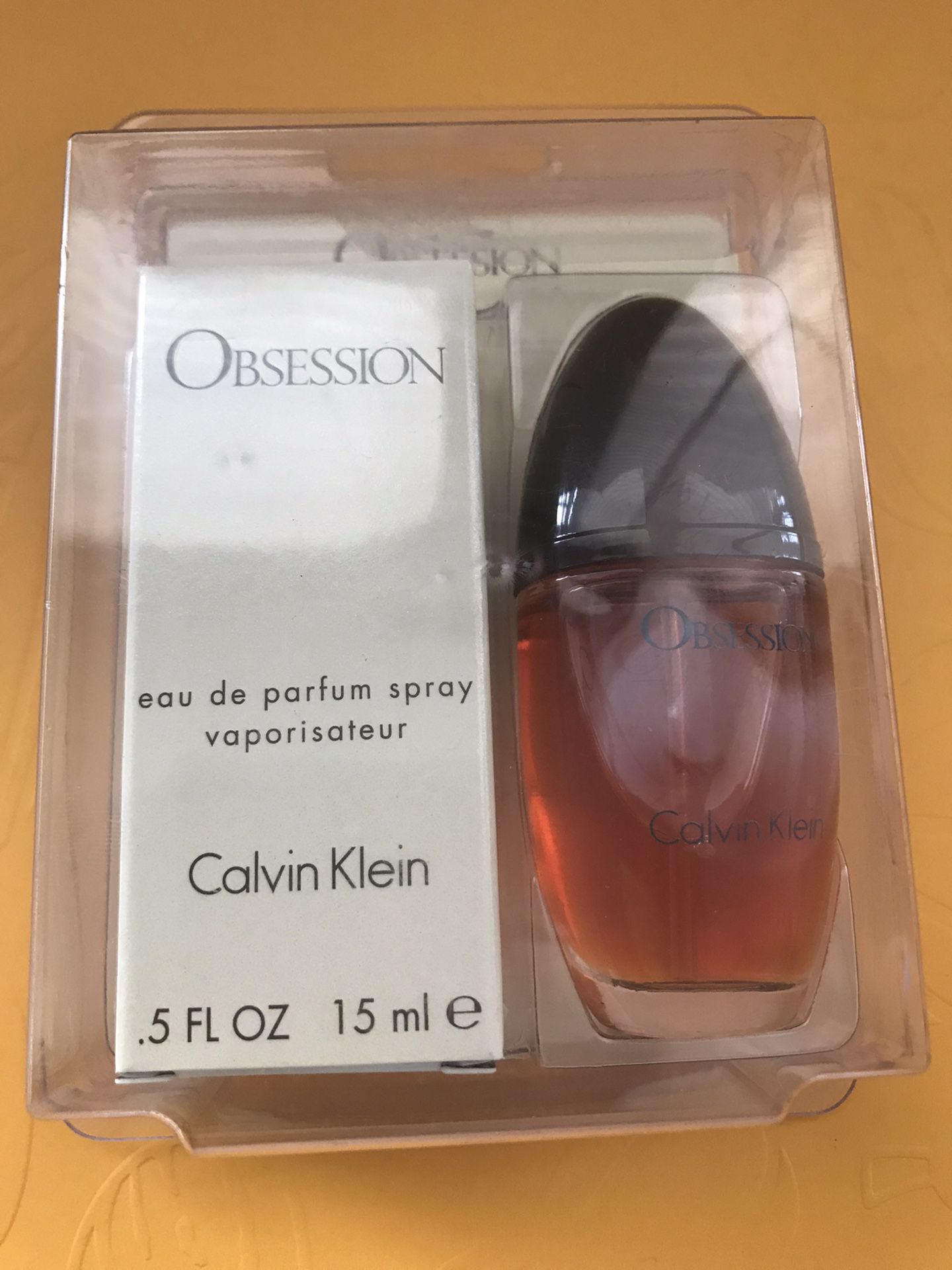 Obsession By Calvin Klein Women Perfume Edp Splash Purse Size 0.5oz /15ml