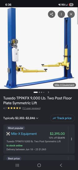 2 post car lift