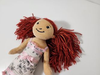 Groovy Girls Nicole Plush Cloth Doll 12 Inch Ponk Floral Year 2004 Brunette