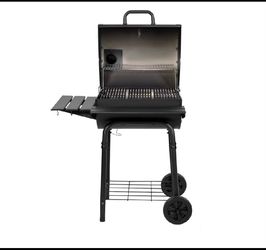 New Other Char-Griller Wrangler Charcoal Grill in Black With Metal Shelves
