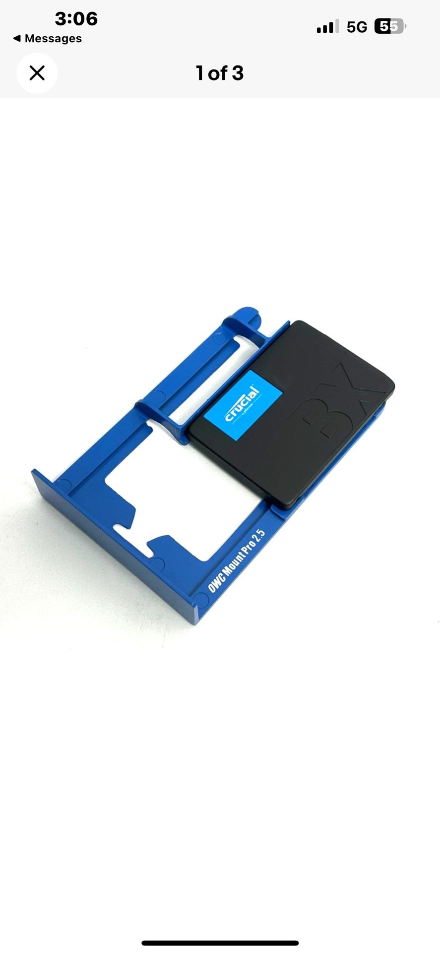 Mac Pro 5,1 Crucial SSD 2 TB with OWC Tray / CT2000BX5005SD1